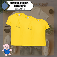 Load image into Gallery viewer, Pack Of 3 PE Kit Sportswear Crewneck School T-Shirts