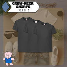 Load image into Gallery viewer, Pack Of 3 PE Kit Sportswear Crewneck School T-Shirts