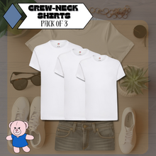 Load image into Gallery viewer, Pack Of 3 PE Kit Sportswear Crewneck School T-Shirts