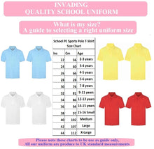 Load image into Gallery viewer, Pack of 4 PE Kit Sportswear Boys/Girls School Polo Shirts Yellow