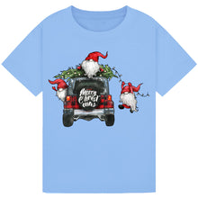 Load image into Gallery viewer, Funny Christmas Gnomes T-Shirt with Christmas Tree Design