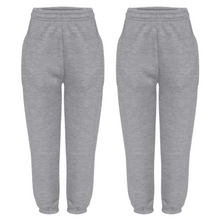 Load image into Gallery viewer, Pack Of 2 Unisex Kids Fleece Jogging Bottoms Sports PE Trouser Red