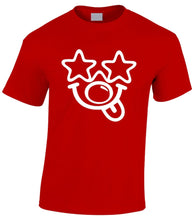 Load image into Gallery viewer, DJ STAR Glasses Funny face sizes S-2XL girls boys t-shirt funny red Nose Funny face fun day red t shirt or white adults t shirt