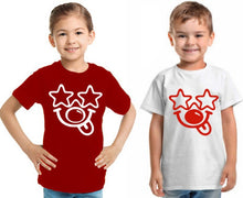 Load image into Gallery viewer, DJ STAR Glasses Funny face sizes S-2XL girls boys t-shirt funny red Nose Funny face fun day red t shirt or white adults t shirt