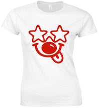 Load image into Gallery viewer, DJ STAR Glasses Funny face sizes S-2XL girls boys t-shirt funny red Nose Funny face fun day red t shirt or white adults t shirt