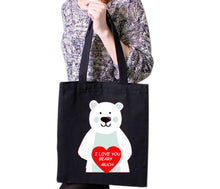 Load image into Gallery viewer, Cute I Love You Beary Much True Love Heart