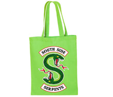 Load image into Gallery viewer, Southside Serpents Riverdale Jughead Villains Joke Theme Party Tote Bag Reusable