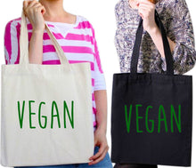 Load image into Gallery viewer, Vegan vegetarian Veggie Plant Food Tote Bag Reusable Cotton Bags