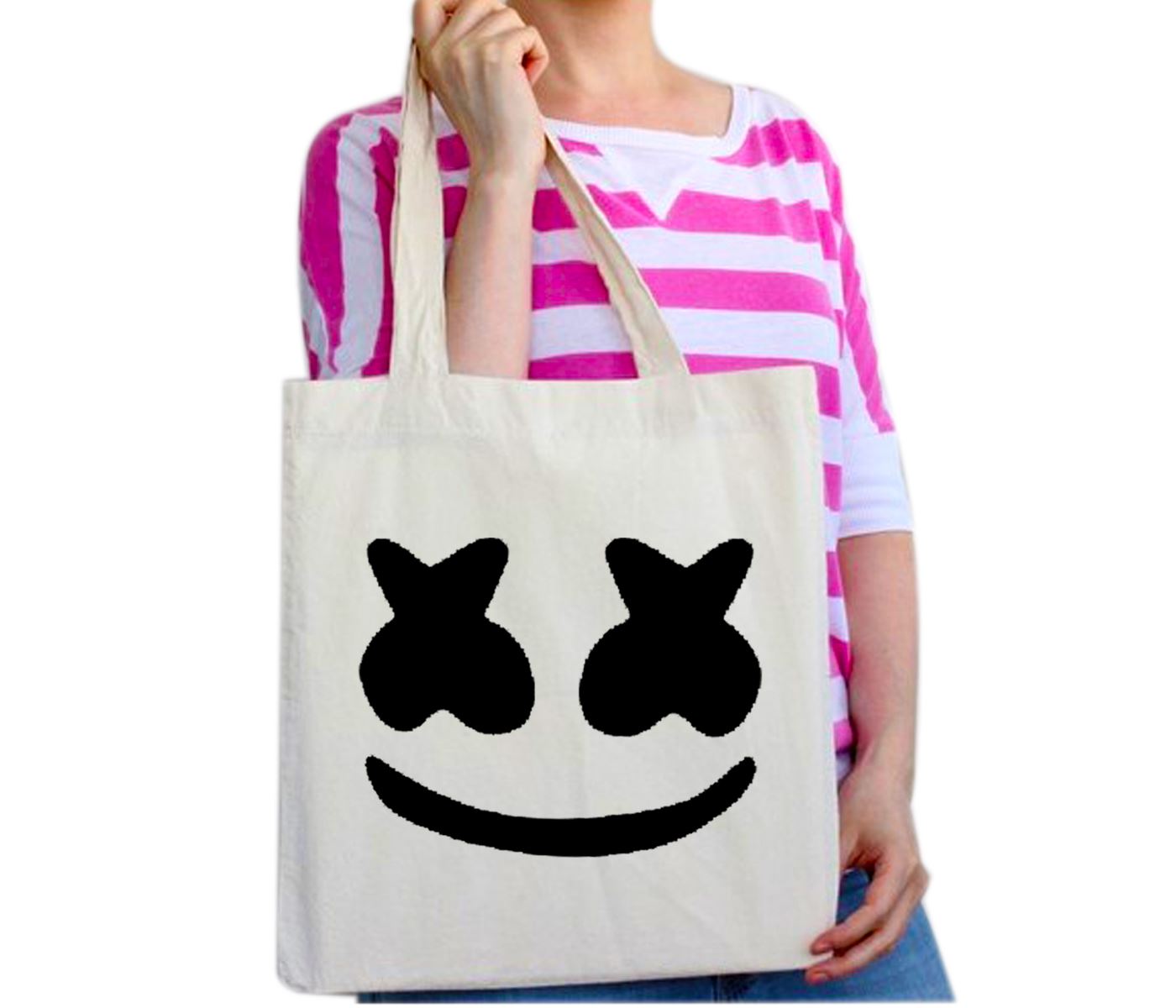 Marshmello Cotton Tote Bag DJ Music Dance Skin Game Gaming