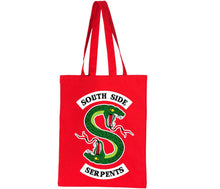 Load image into Gallery viewer, Southside Serpents Riverdale Jughead Villains Joke Theme Party Tote Bag Reusable