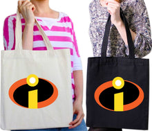 Load image into Gallery viewer, The Incredibles Superhero Disney Pixar Funny Joke Birthday Gift Tote Bag