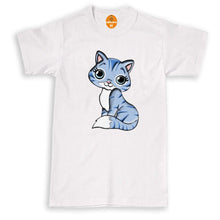 Load image into Gallery viewer, Scoop Neck Cat Print Casual Tops Blouse T-shirt Tee