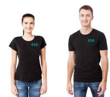 Load image into Gallery viewer, Squid Game Player Number Patch T-Shirt Inspired Pocket Logo Halloween 456