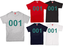 Load image into Gallery viewer, Squid Game Numbers T-Shirt Inspired Halloween Costume 001