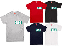 Load image into Gallery viewer, Squid Game Player Number Patch T-Shirt Inspired Pocket Logo Halloween 456