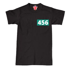 Load image into Gallery viewer, Squid Game Player Number Patch T-Shirt Inspired Pocket Logo Halloween 456