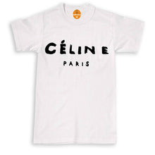 Load image into Gallery viewer, Celine Paris Women Men Party Fashion White Black Unisex T Shirt Top