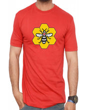 Load image into Gallery viewer, Manchester Bee T-Shirt Tee Printed Yellow Black worker Gift T shirt
