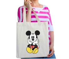 Load image into Gallery viewer, Cute Mickey Mouse Disney Character Tote Bag Reusable Cotton Bags