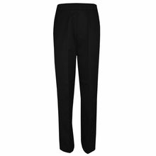 Load image into Gallery viewer, Kids Boys Pull Up School Uniform Full Length Trouser Black