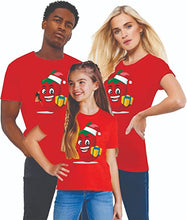 Load image into Gallery viewer, Xmas Vegan Holiday Funny Santa Hat Red Chili Gifts Matching Family Xmas Outfit T Shirts