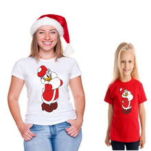 Load image into Gallery viewer, Christmas Santa Claus Duck T-shirt