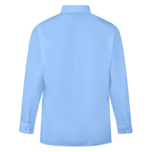 Load image into Gallery viewer, Girls School Uniform Long Sleeves Blue Blouse Shirt