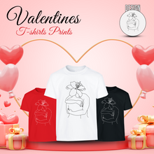 Load image into Gallery viewer, Happy Valentine's Day Romantic Couple Hug Love T-Shirt, Cute Romantic T-Shirt for Men or Women