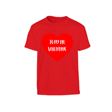 Load image into Gallery viewer, Happy Valentine's Day Team No Valentine T-Shirt, Heart Shirt for Kids and Adults