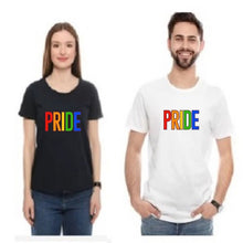 Load image into Gallery viewer, gay-pride-t-shirt-rainbow-tshirt-glitter-lesbian-LGBT-festival-outfit