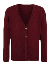 Load image into Gallery viewer, Girls Maroon School Cardigan