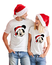Load image into Gallery viewer, Mickey Mouse Christmas T-Shirt,Cartoons Funny Disney Xmas Gifts Adult & Kids Top