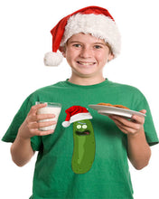 Load image into Gallery viewer, Pickle Santa Christmas T-Shirt