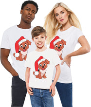 Load image into Gallery viewer, Santa Dog Lover Family Matching Funny Dog Hat Christmas T-Shirt