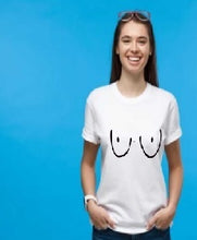 Load image into Gallery viewer, Boobies Funny Women's Top Tee Boobs Titties Joke