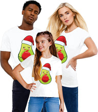 Load image into Gallery viewer, Xmas Kids Cute Santa Hat Vegan T Shirts Matching Family Holiday Christmas T Shirts for Men Women