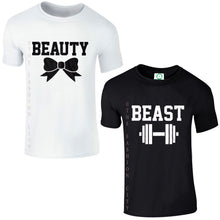 Load image into Gallery viewer, Beauty and Beast Couples T-shirt