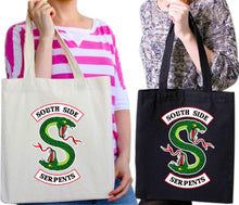 Load image into Gallery viewer, Southside Serpents Riverdale Jughead Villains Joke Theme Party Tote Bag Reusable