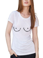 Load image into Gallery viewer, Boobies Funny Women's Top Tee Boobs Titties Joke