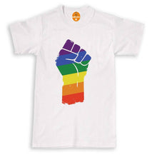 Load image into Gallery viewer, Hand Print Love Gay Pride T Shirt Rainbow Tshirt Lesbian LGBT Festival