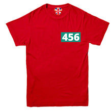 Load image into Gallery viewer, Squid Game Player Number Patch T-Shirt Inspired Pocket Logo Halloween 456