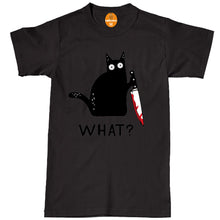 Load image into Gallery viewer, Cat What Crewneck T-Shirt