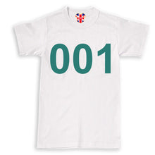 Load image into Gallery viewer, Squid Game Numbers T-Shirt Inspired Halloween Costume 001