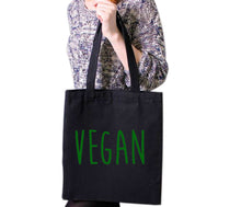 Load image into Gallery viewer, Vegan vegetarian Veggie Plant Food Tote Bag Reusable Cotton Bags