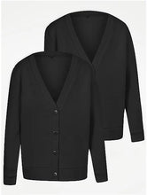 Load image into Gallery viewer, Pack of 2 Girls Red School Cardigan