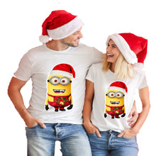 Load image into Gallery viewer, Christmas Minions T-shirt Funny Secret Santa Xmas