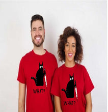Load image into Gallery viewer, Cat What Crewneck T-Shirt