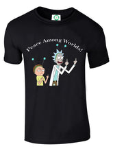 Load image into Gallery viewer, Rick And Morty Peace Among Worlds T-Shirt