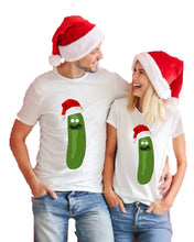 Load image into Gallery viewer, Pickle Santa Christmas T-Shirt