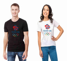 Load image into Gallery viewer, Team GB Lion Slogan Olympics T-Shirt Crewneck Crewneck Unisex Classical Short Sleeve Top